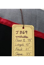 Cloakmakers.com J869 - Black Long Sleeve Viking Tunic w/ Wolves Embroidery