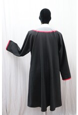 Cloakmakers.com J869 - Black Long Sleeve Viking Tunic w/ Wolves Embroidery