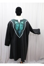 Cloakmakers.com J870 - Black Viking Tunic w/ Celtic Knot Embroidery
