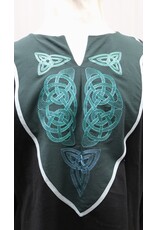 Cloakmakers.com J870 - Black Viking Tunic w/ Celtic Knot Embroidery