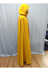 Cloakmakers.com 5512-Washable Amber Cloak w/Olive Green Hood Lining, Trim & Buttons