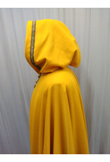 Cloakmakers.com 5512-Washable Amber Cloak w/Olive Green Hood Lining, Trim & Buttons