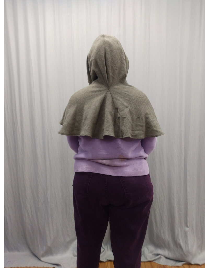 Cloakmakers.com H502-Lightweight Taupe Hooded Cowl