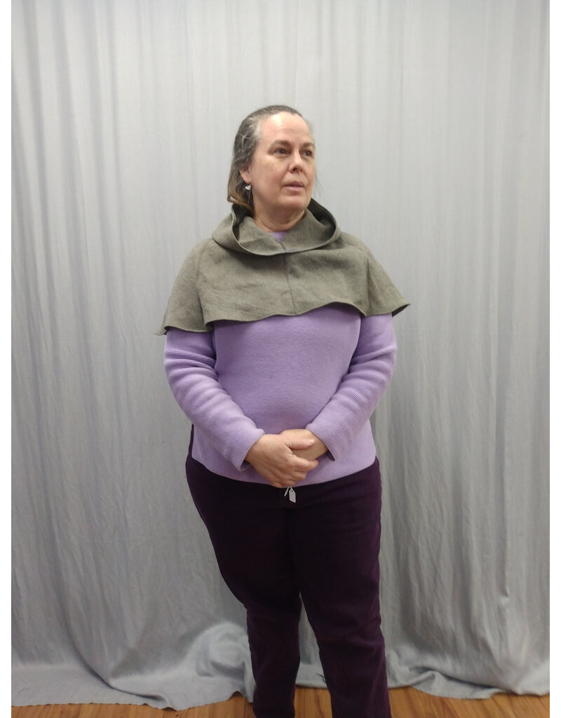 Cloakmakers.com H502-Lightweight Taupe Hooded Cowl