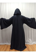 Cloakmakers.com R555-Dark Blue Robe w/ Icy Blue Velvet Hood Lining