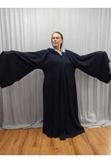 Cloakmakers.com R555-Dark Blue Robe w/ Icy Blue Velvet Hood Lining