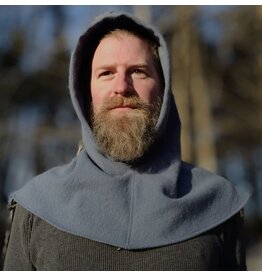Cloakmakers.com H504-Washable Lavender Wool Hooded Cowl