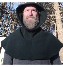 Cloakmakers.com H508-Washable Spruce Blue Wool Blend Hood