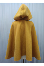 Cloakmakers.com 5565-Butterscotch Wool Blend Cloak w/ Olive Velvet Hood Lining & Pockets!