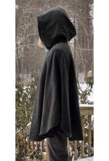 Cloakmakers.com 5575-Washable Wool Green & Black Ranger Cloak w/ Pockets