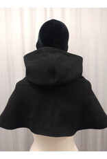 Cloakmakers.com H511-Washable All Wool Black Hooded Cowl