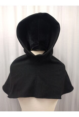 Cloakmakers.com H511-Washable All Wool Black Hooded Cowl