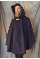 Cloakmakers.com 5620-Dusty Royal Blue Cloak w/ Blue Hood Lining & Pockets