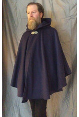 Cloakmakers.com 5620-Dusty Royal Blue Cloak w/ Blue Hood Lining & Pockets