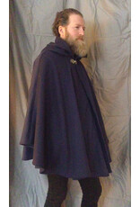 Cloakmakers.com 5620-Dusty Royal Blue Cloak w/ Blue Hood Lining & Pockets