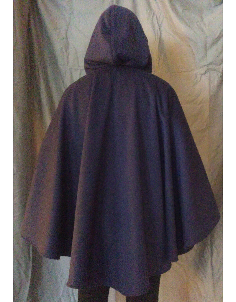 Cloakmakers.com 5620-Dusty Royal Blue Cloak w/ Blue Hood Lining & Pockets