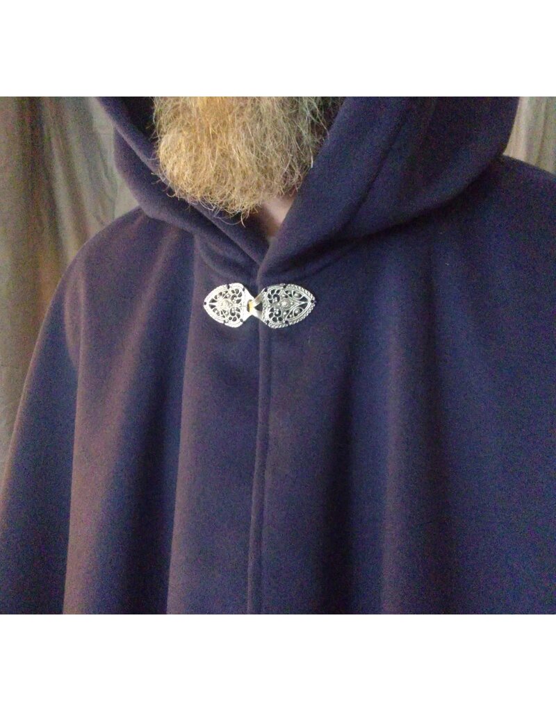 Cloakmakers.com 5620-Dusty Royal Blue Cloak w/ Blue Hood Lining & Pockets