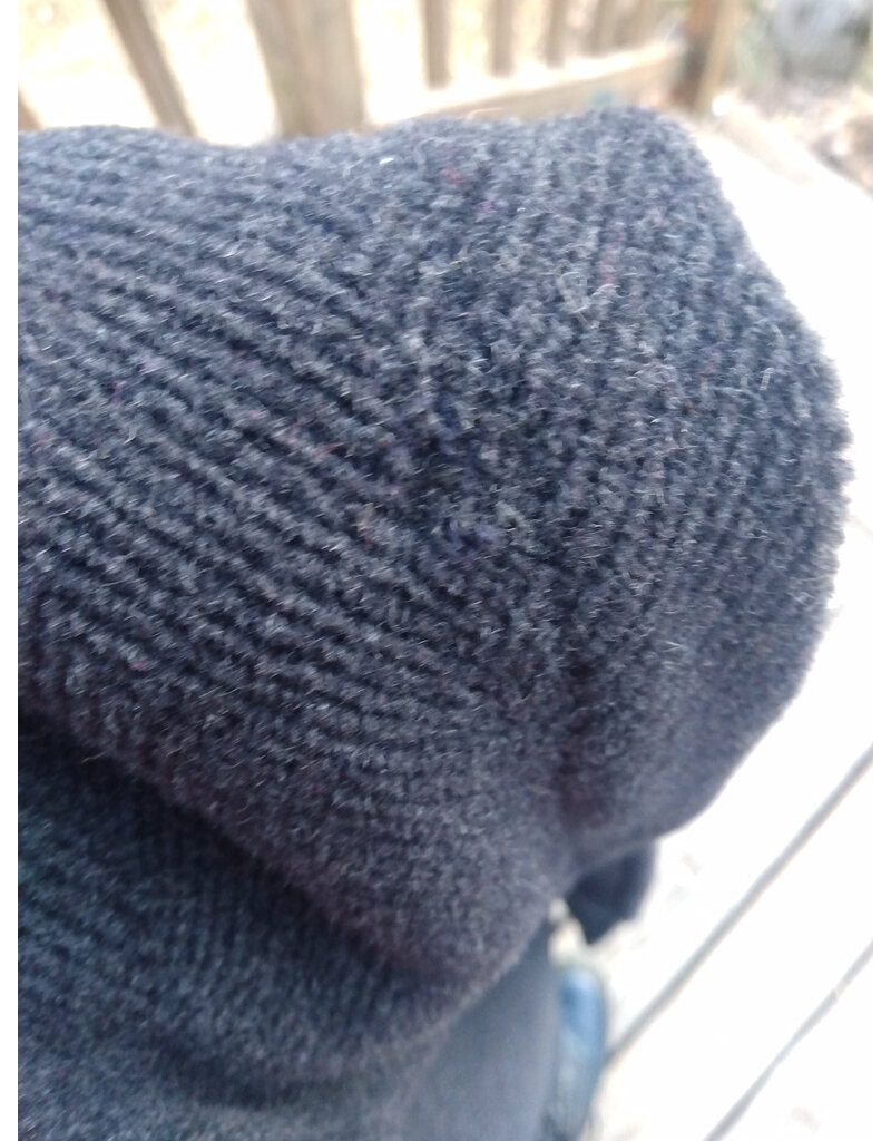 Cloakmakers.com 5626-Washable Thick Grey Herringbone Wool Cloak w/ Pockets