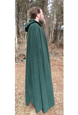 Cloakmakers.com 5640-Washable Forest Green Fleece Cloak w/ Bronze Tone Clasp