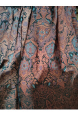 Cloakmakers.com J880-Hooded Vest w/ Black Wool Blend Upper w/ Owl Embroidery & Sheer Lower Section