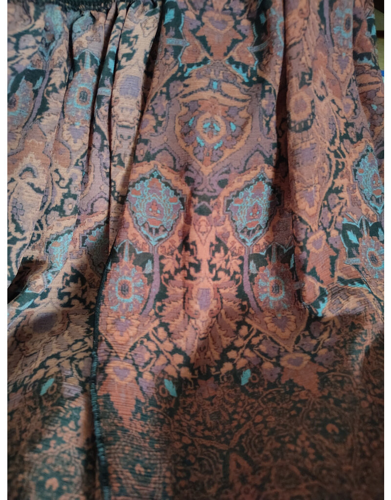 Cloakmakers.com J880-Hooded Vest w/ Black Wool Blend Upper w/ Owl Embroidery & Sheer Lower Section