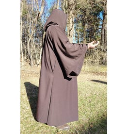 Cloakmakers.com R558-Brown Wool Blend Jedi Robe w/ Long Length