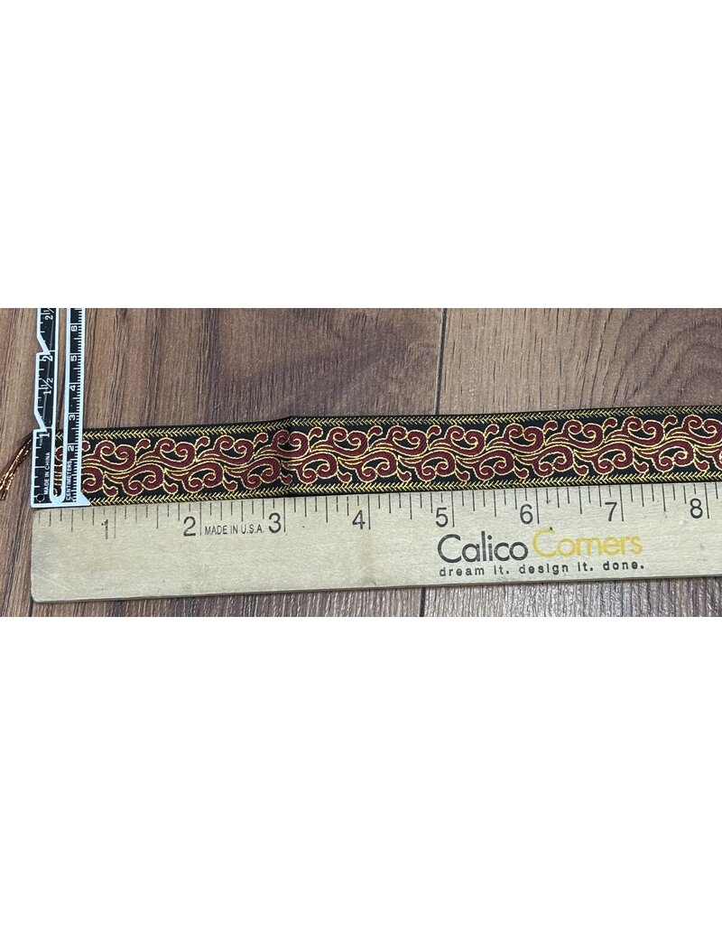 Red Smoke Gold Border