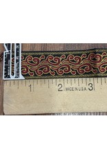 Red Smoke Gold Border