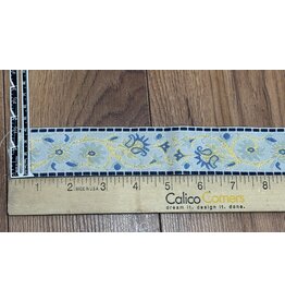 Cloakmakers.com Elizabethan Floral Trim - Gold/Blue