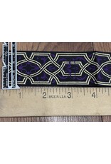 Cloakmakers.com Trellis Trim - Gold w/Purple Flourish, Wide