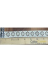 Cloakmakers.com Early Period Diamond Triangle  Trim - Tan/Brown on White