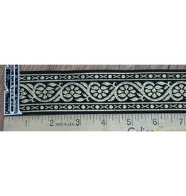 Cloakmakers.com 7 Petal Vine Trim - Gold on Black