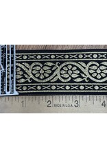 Cloakmakers.com 7 Petal Vine Trim - Gold on Black