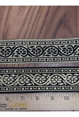Cloakmakers.com 7 Petal Vine Trim - Gold on Black