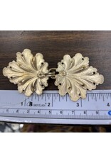 Cloakmakers.com Geranium Leaves, Medium Cloak Clasp - Brass