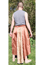 Cloakmakers.com K509-Rose Gold & Beige Hi/Low Skirt w/ Elastic Waist