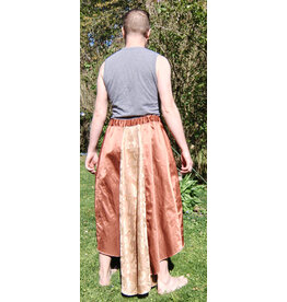 Cloakmakers.com K509-Rose Gold & Beige Hi/Low Skirt w/ Elastic Waist