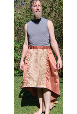 Cloakmakers.com K509-Rose Gold & Beige Hi/Low Skirt w/ Elastic Waist