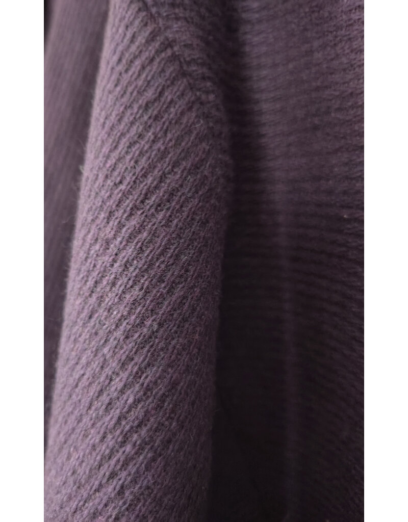 Cloakmakers.com 5683-Washable Purple Wool Blend Short Cloak w/ Bee & Sunflower Embroidery