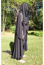 Cloakmakers.com 5685-Lightweight Black Sheer Mourning Cloak