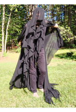 Cloakmakers.com 5685-Lightweight Black Sheer Mourning Cloak