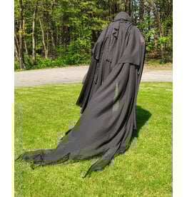 Cloakmakers.com 5685-Lightweight Black Sheer Mourning Cloak