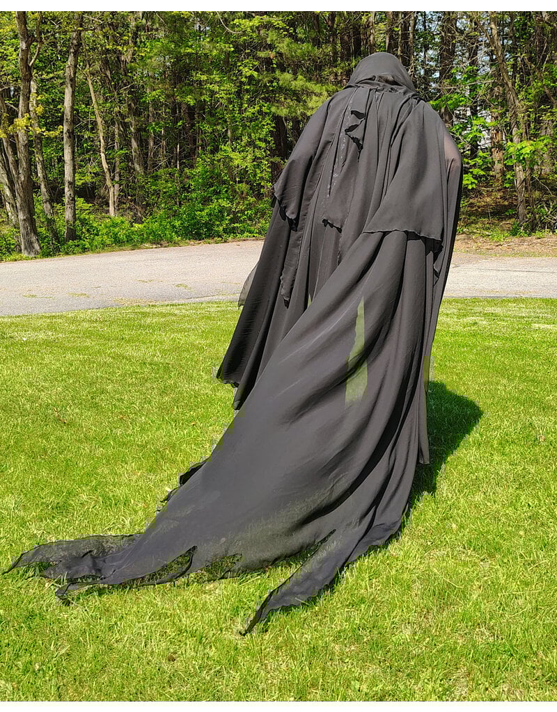 Cloakmakers.com 5685-Lightweight Black Sheer Mourning Cloak