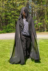 Cloakmakers.com 5685-Lightweight Black Sheer Mourning Cloak