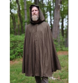Cloakmakers.com 5690-Multitoned Washable Wool Blend Cloak w/ Olive Green Hood Lining