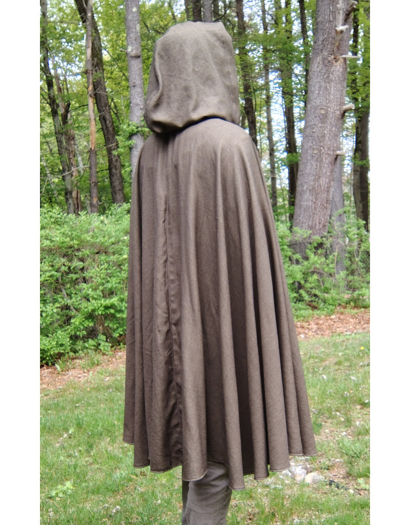 Cloakmakers.com 5690-Multitoned Washable Wool Blend Cloak w/ Olive Green Hood Lining