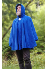 Cloakmakers.com 5693-Washable Blue Fleece Cloak w/ Celtic Clasp