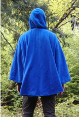 Cloakmakers.com 5693-Washable Blue Fleece Cloak w/ Celtic Clasp