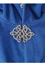 Cloakmakers.com 5693-Washable Blue Fleece Cloak w/ Celtic Clasp