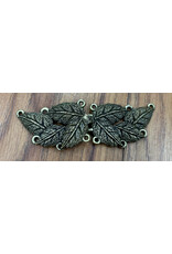 Cloakmakers.com MultiLeaf Pewter Clasp-Antique Bronze Plate